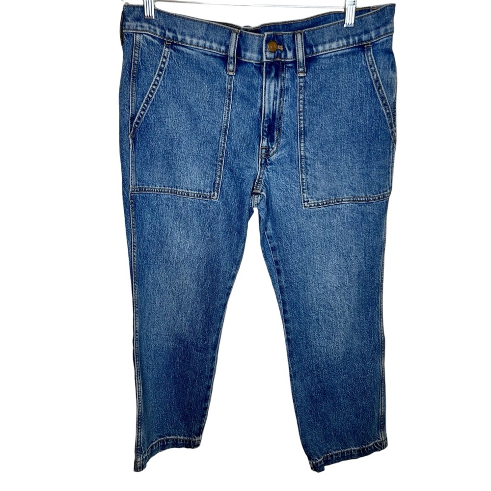 J. Crew Factory Patch Pocket Utility Straight Leg Jeans, Size 30P, NWT